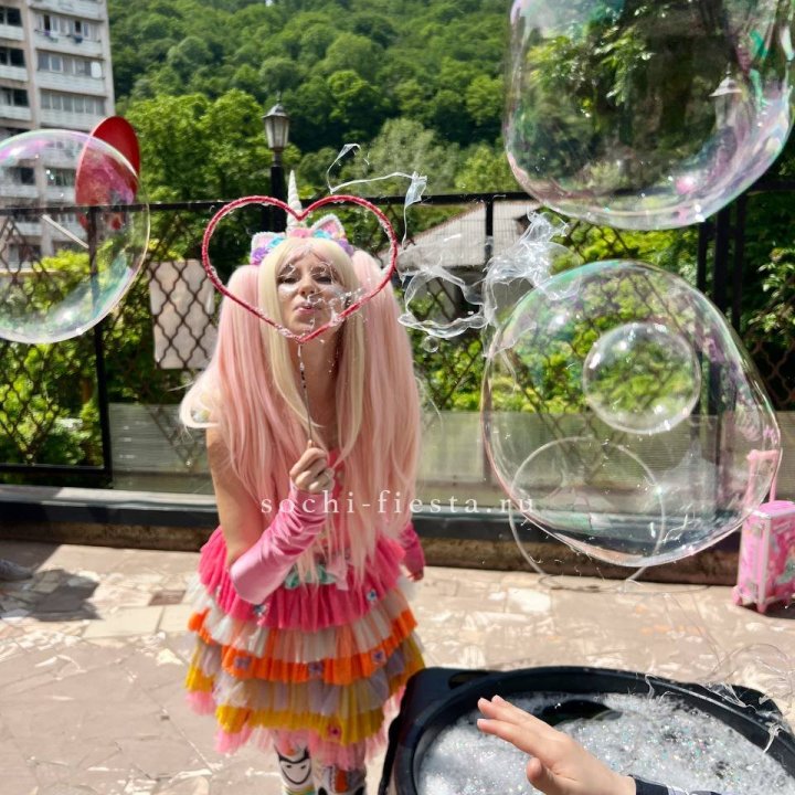 Шоу мыльных пузырей в Кемерово