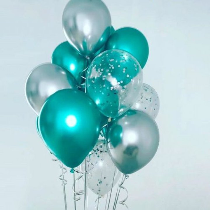 Фонтан шаров "Изумрудный" в Кемерово