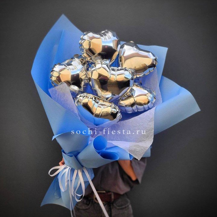 Букет из шаров сердец  №2 в Кемерово