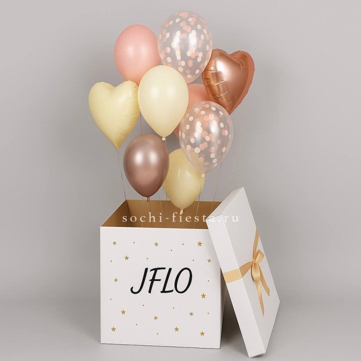 Коробка-сюрприз с шарами №2 в Кемерово