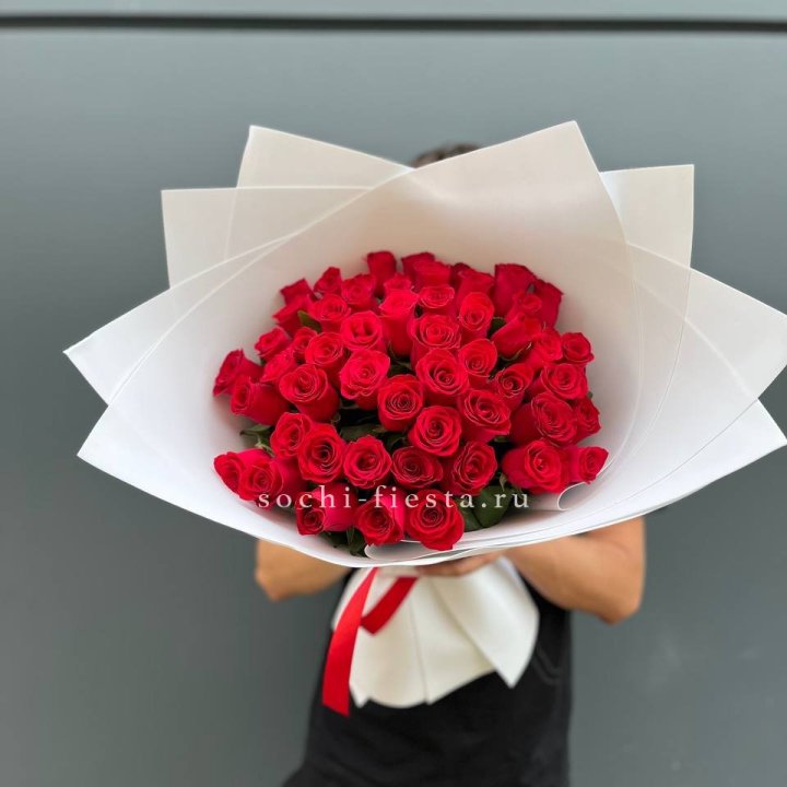 51  красная роза в Кемерово