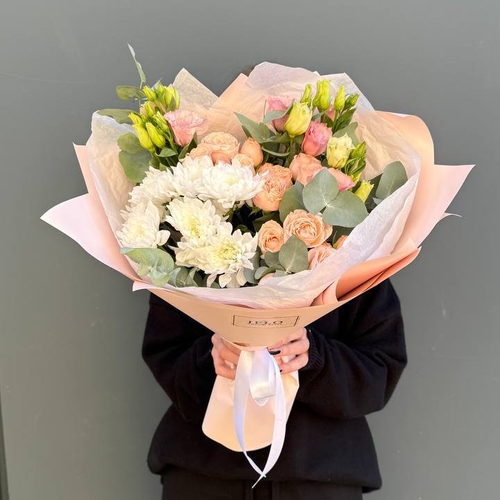 Букет "Персиковая нежность" в Кемерово