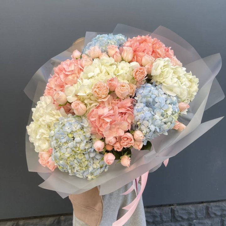 Дуо гортензии и бомбастик в Кемерово