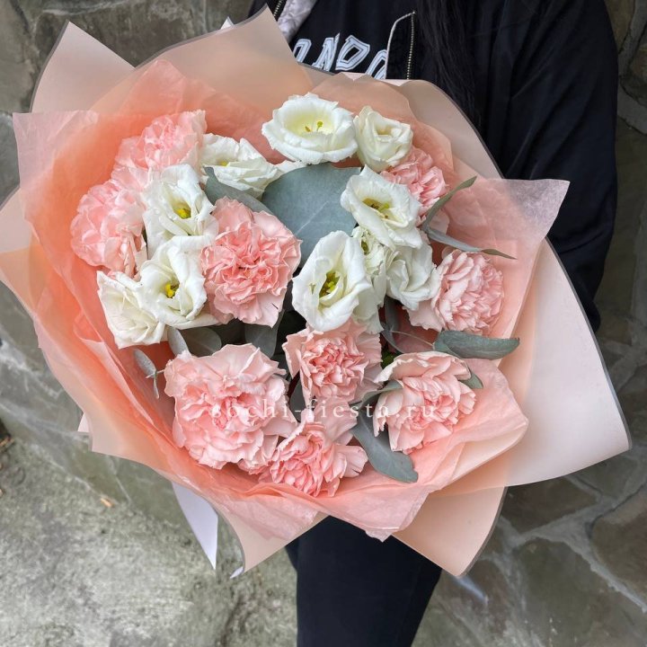  Букет диантусов "Пич" в Кемерово