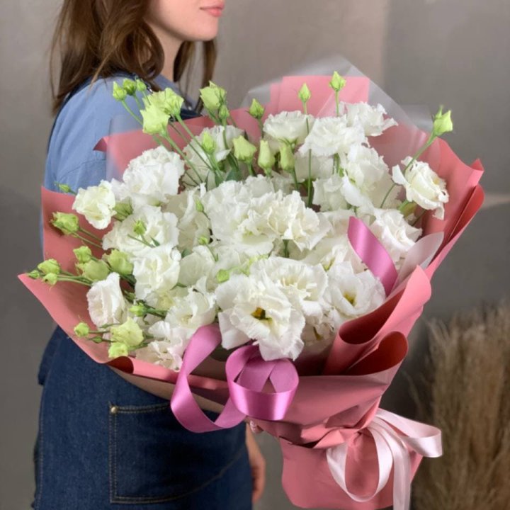 Букет эустом "Пудра" в Кемерово