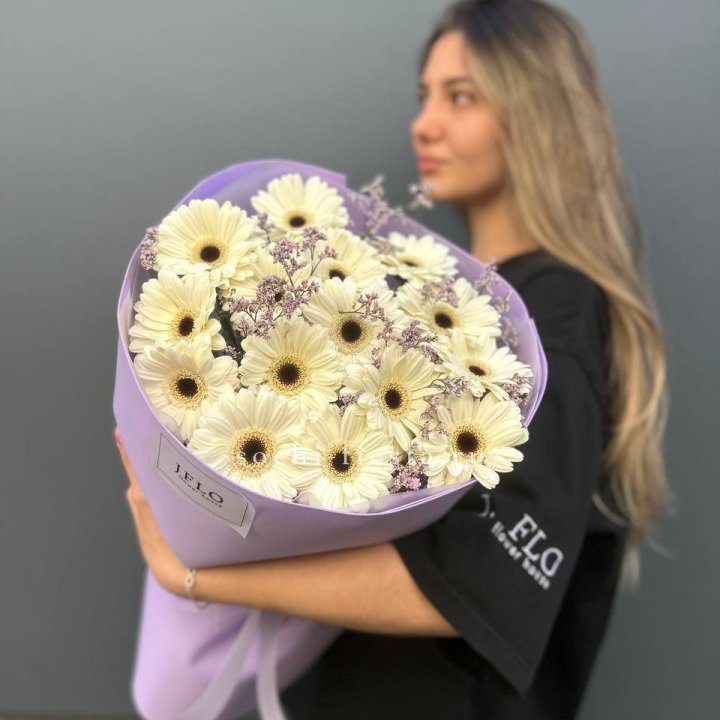 Букет голландских гербер "Лавандер" в Кемерово