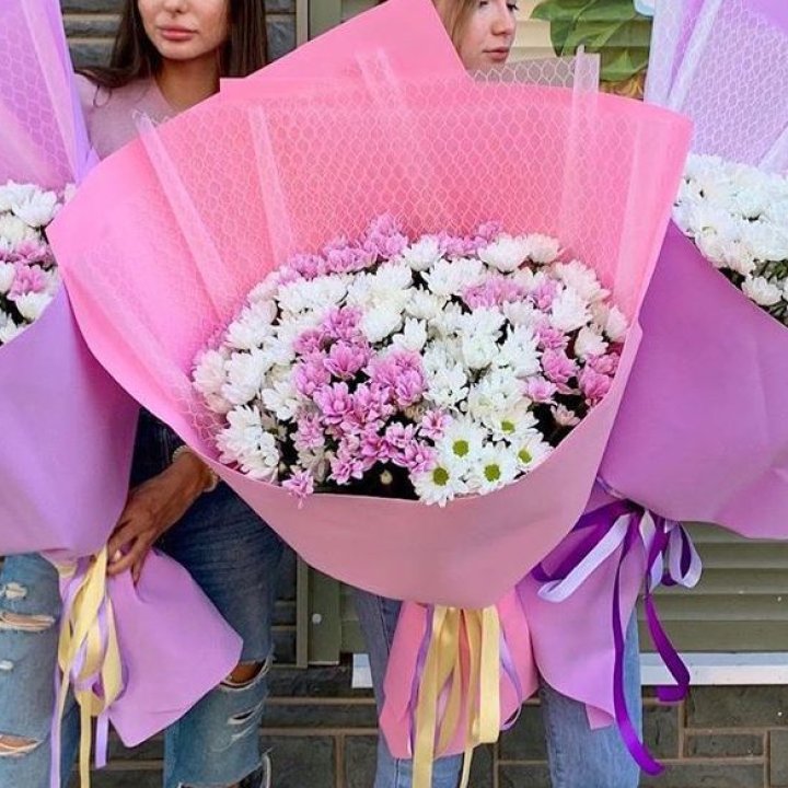 Букет хризантем №3 в Кемерово