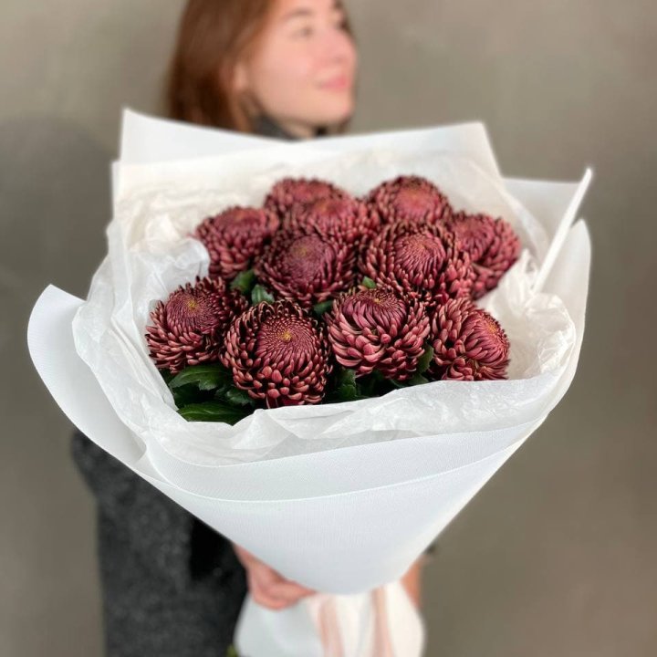 Букет хризантем "Касиопия" в Кемерово