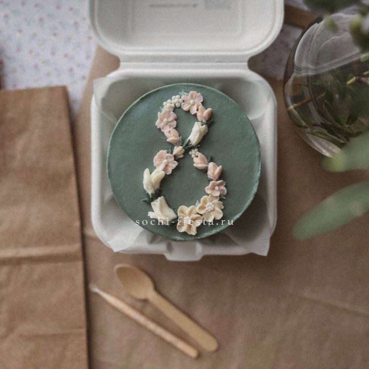 Бенто-торт "8 марта" green  в Кемерово