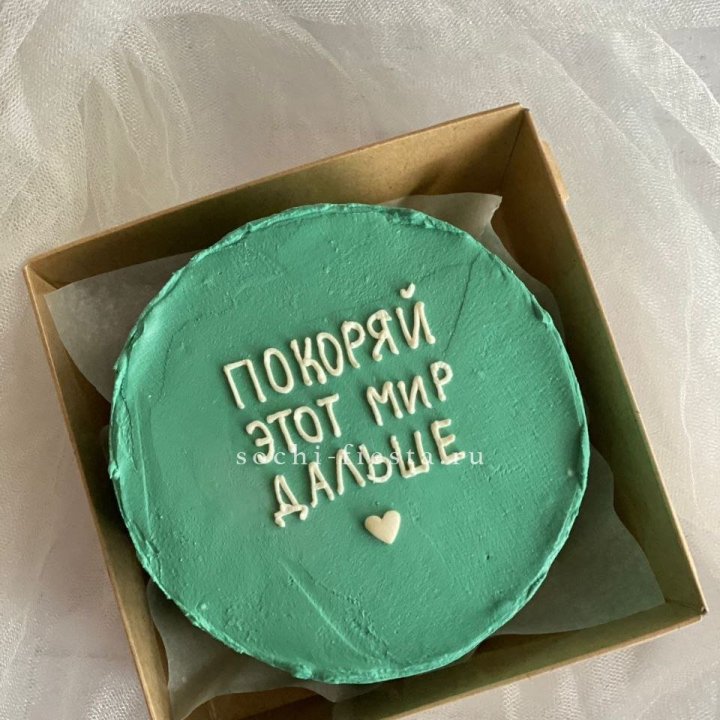 Бенто-торт "Покоряй этот мир" в Кемерово