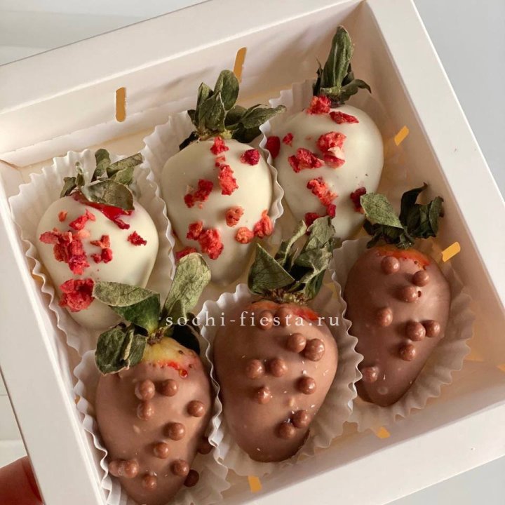 Клубника в шоколаде 6 ягод в Кемерово