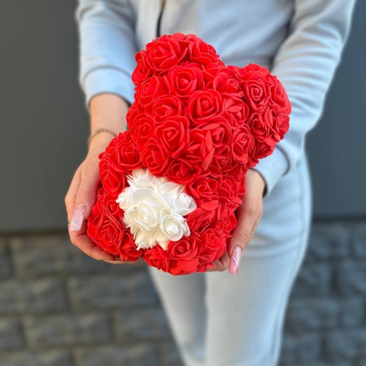 Медведь с белым сердцем в Кемерово