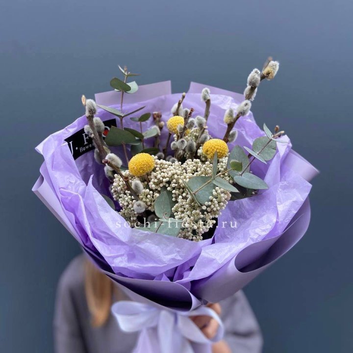 Букет с Вербой №1 в Кемерово