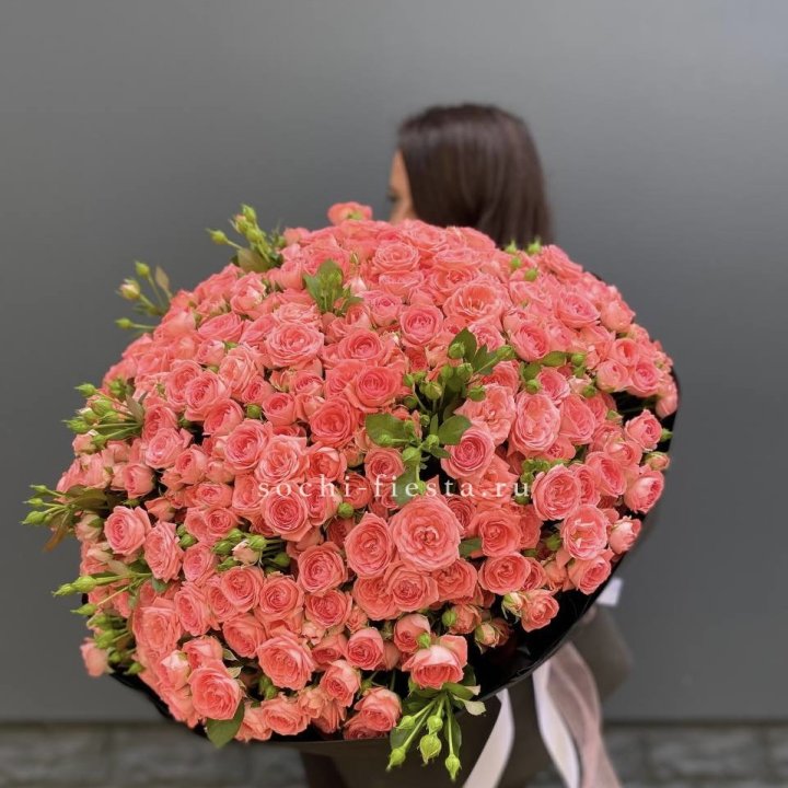 101 кустовая роза Барбадос в Кемерово