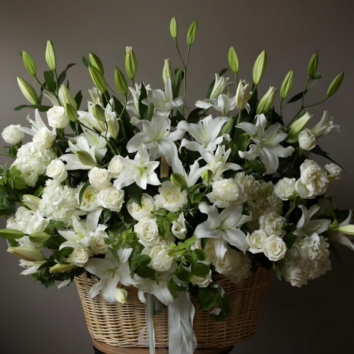 Цветочная корзина макси №3 в Кемерово