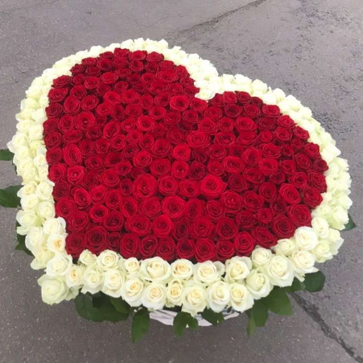 333 розы в корзине в Кемерово