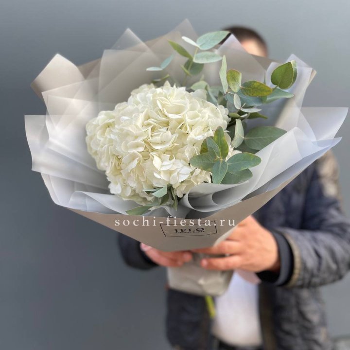  Букет  из белой гортензии в Кемерово