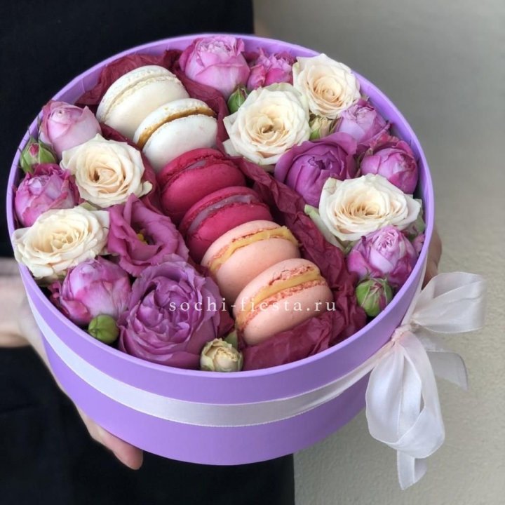 Цветочный бокс "Лаванди" в Кемерово