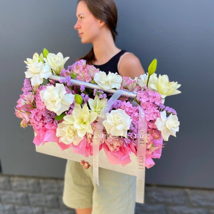 Большой бокс розовый в Кемерово