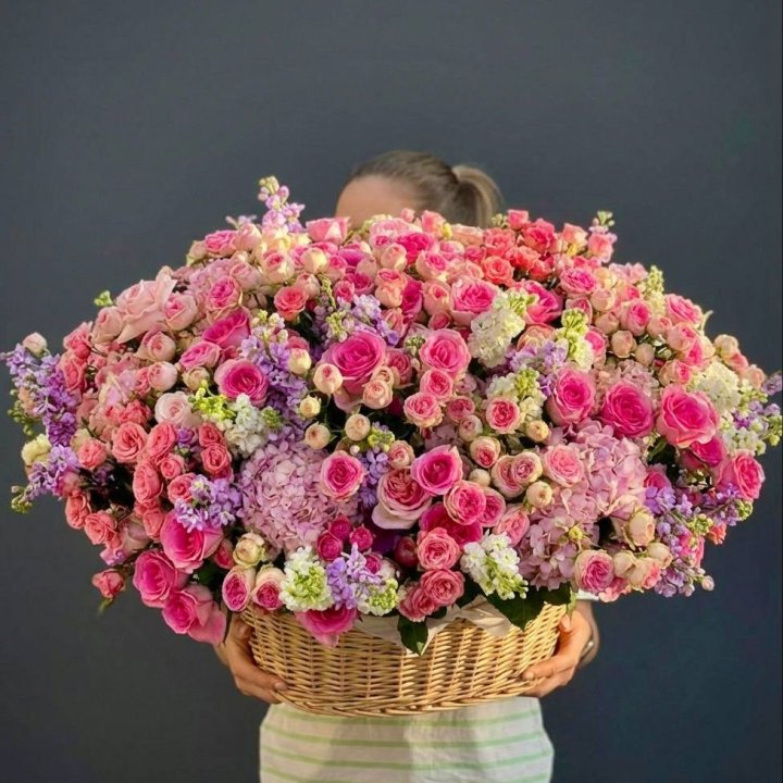 Цветочная корзина гигант №5 в Кемерово