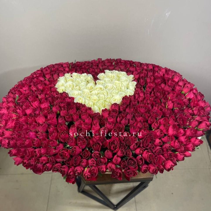 501 роза в корзине в Кемерово