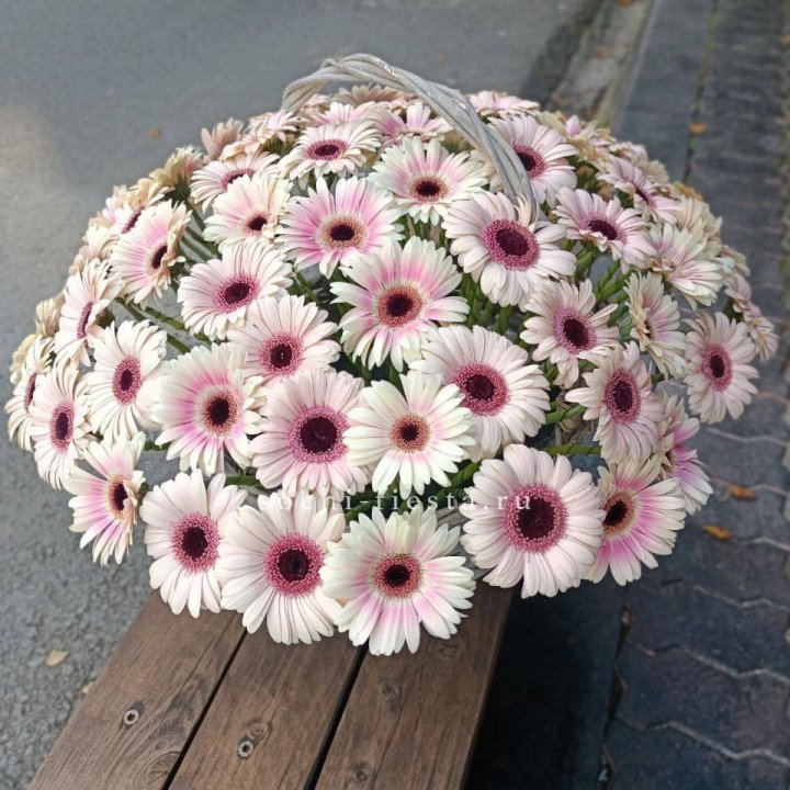 Корзина с герберами  в Кемерово