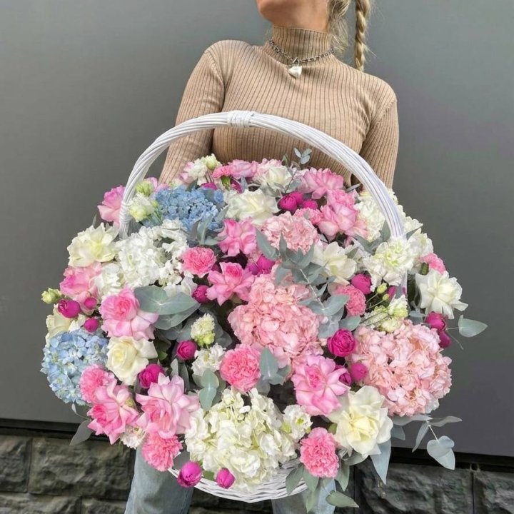 Цветочная корзина №3 в Кемерово