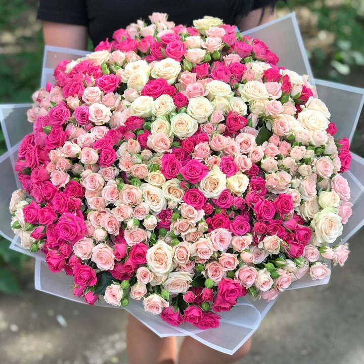 101 кустовая роза в Кемерово