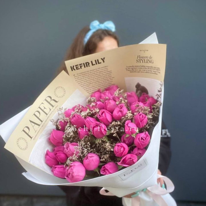 Пионовидные розы баблс №3 в Кемерово