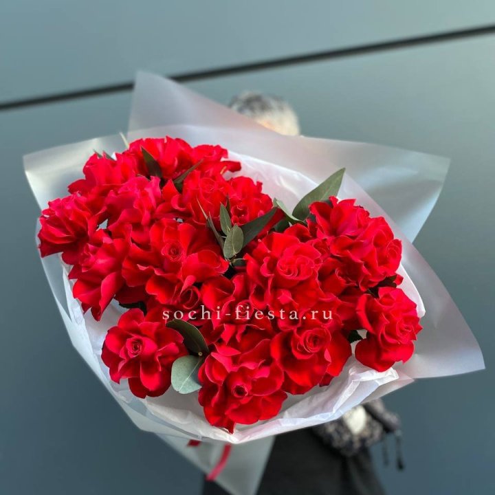 21 Красная французская роза в Кемерово