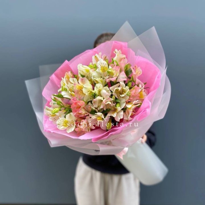 букет альстромерий "Черри" в Кемерово