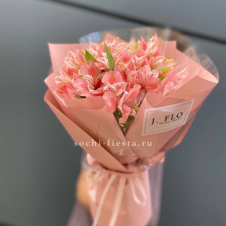 Букет альстромерий розовых в Кемерово