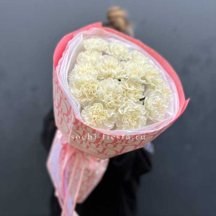 Белые диантусы №2 в Кемерово