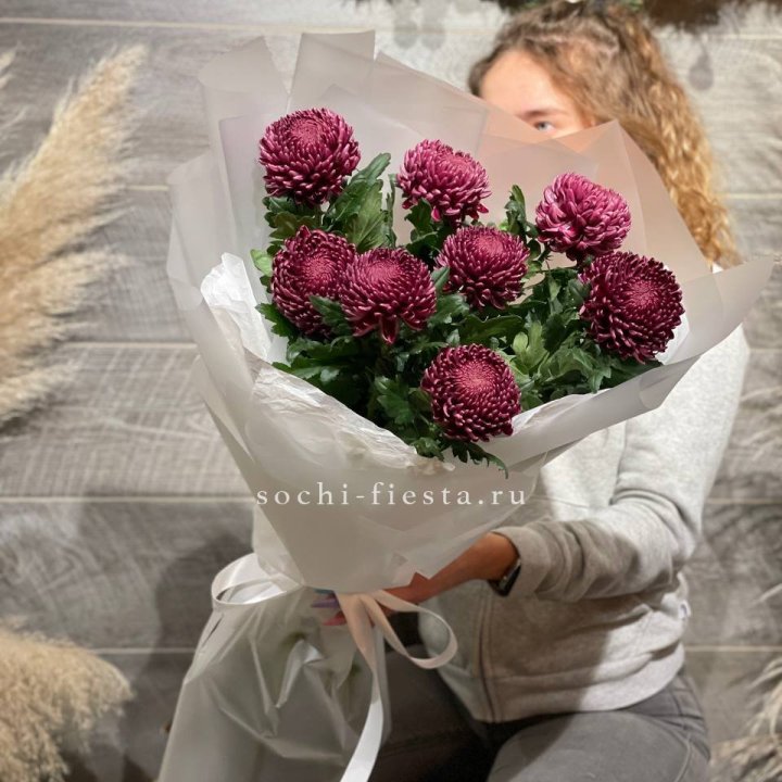 Хризантемы Бигуди в Кемерово
