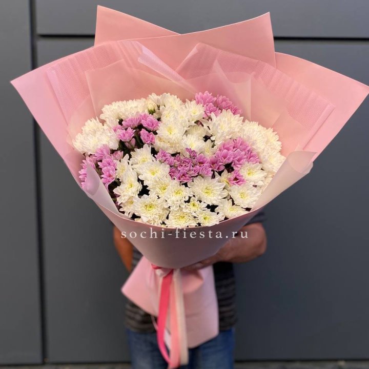  Букет хризантем- гигант  в Кемерово