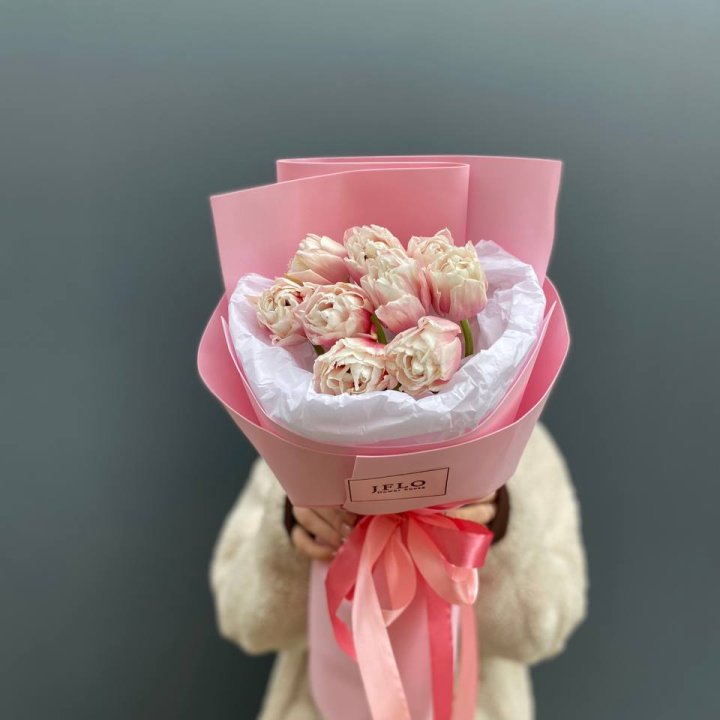 9 нежных тюльпанов в Кемерово