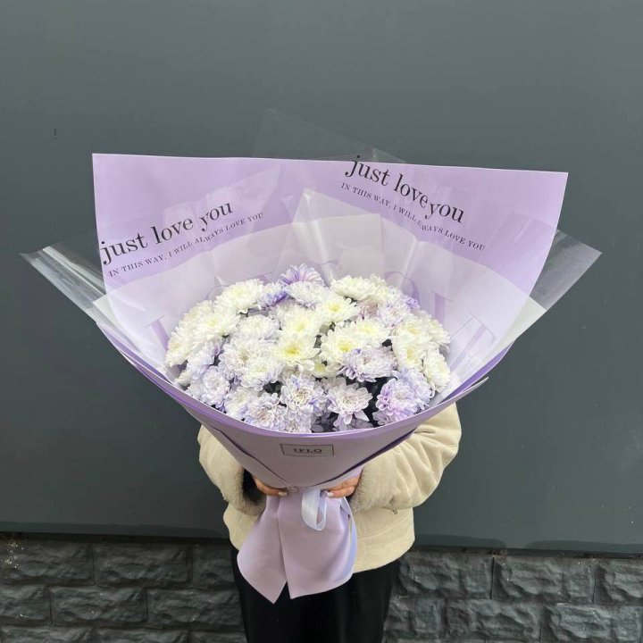 9 воздушных хризантем в Кемерово