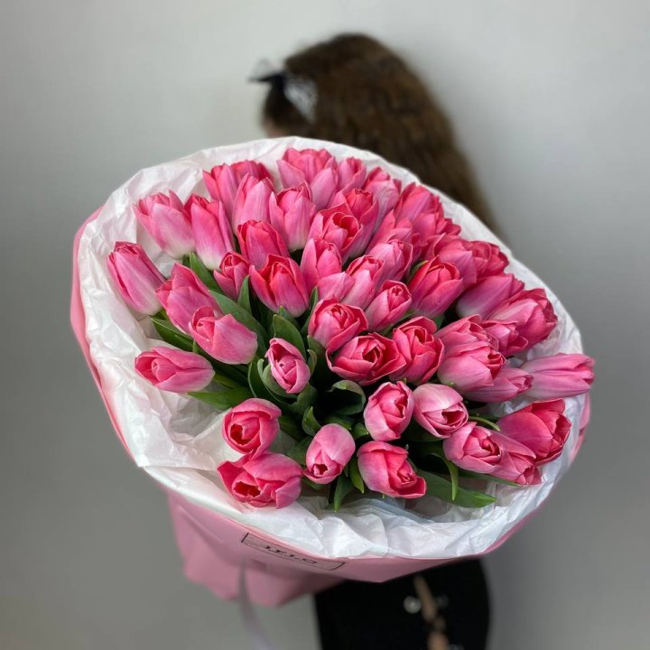 51 розовый тюльпан "Рози" в Кемерово