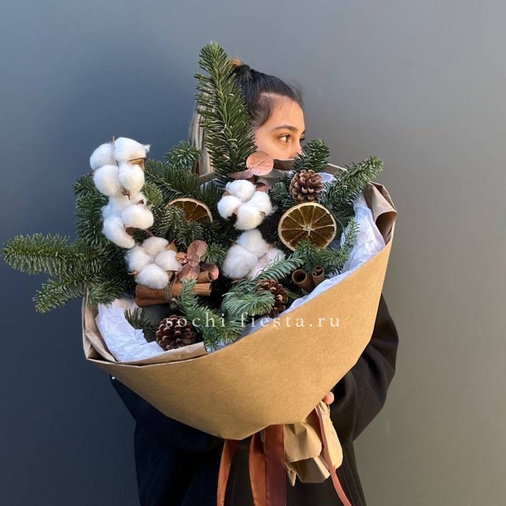 Зимний букет с нобилисом в Кемерово