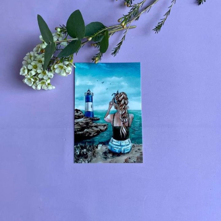 Открытка к букету "Океан" в Кемерово