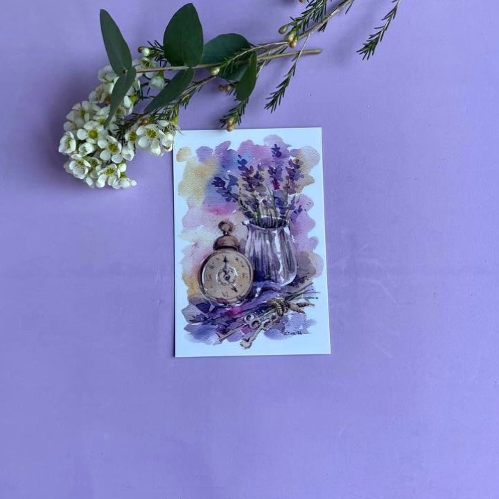 Открытка к букету "Часы" в Кемерово