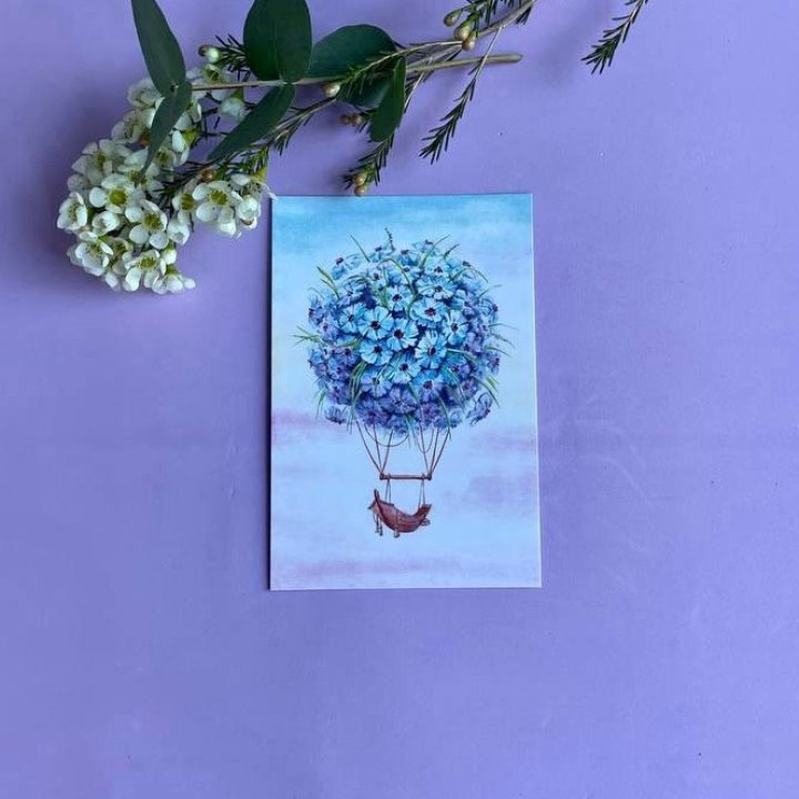 Открытка к букету "Флоростат" в Кемерово