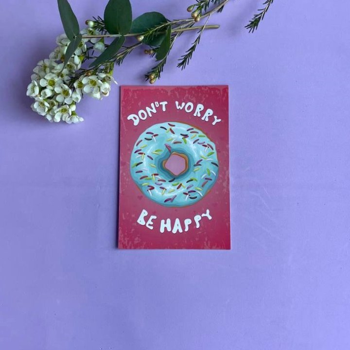 Открытка к букету "Не волнуйся..." в Кемерово