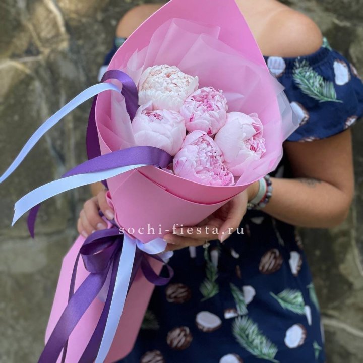 Букет пионов "НАЙ" в Кемерово