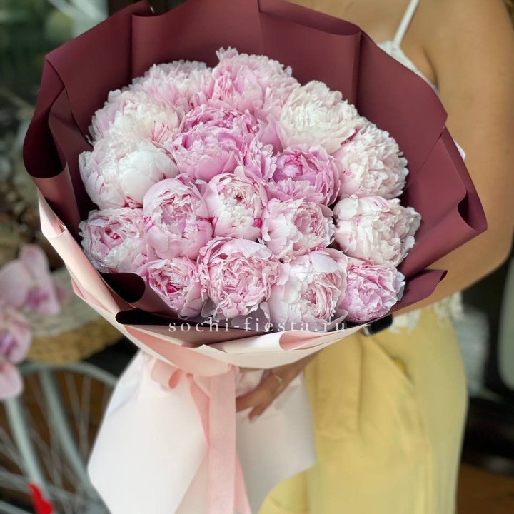 Букет с пионами №5 в Кемерово