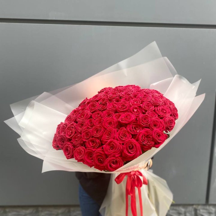 101 высокая роза в Кемерово