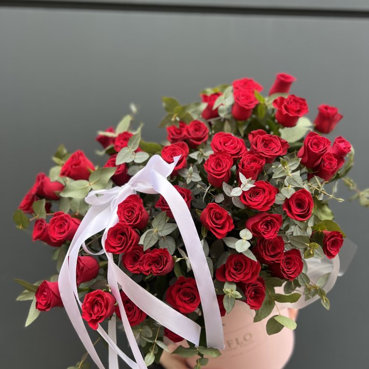 45 Красных роз в боксе "Сеньёрита" в Кемерово