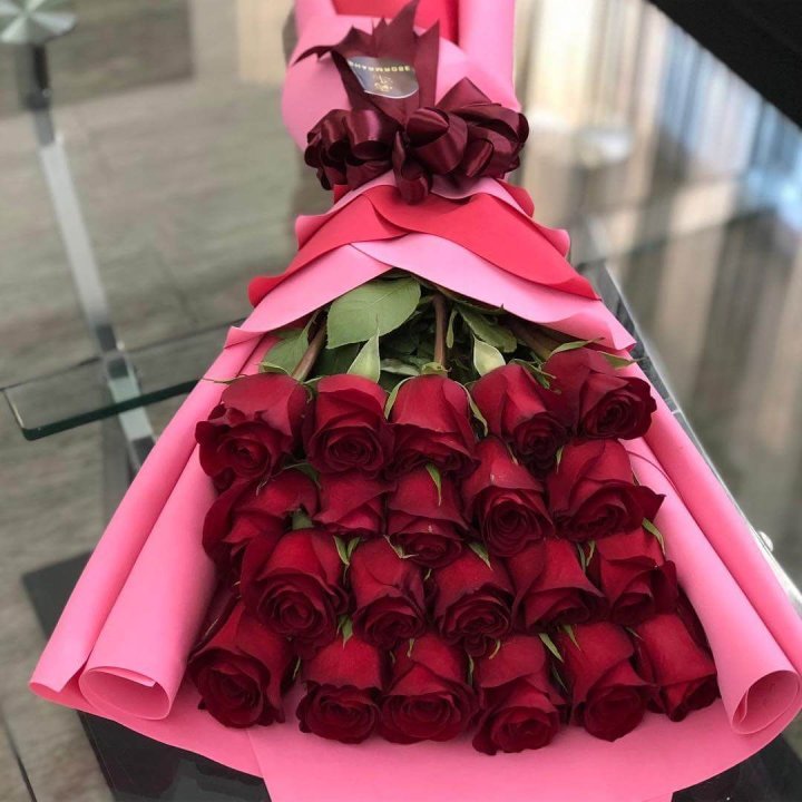 21 красная роза "Элеганс" в Кемерово