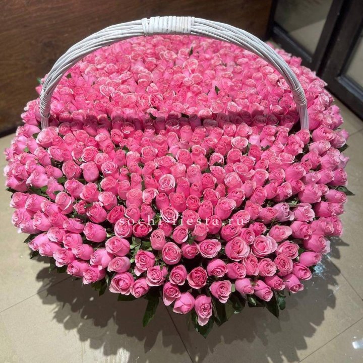 501 розовая роза в Кемерово