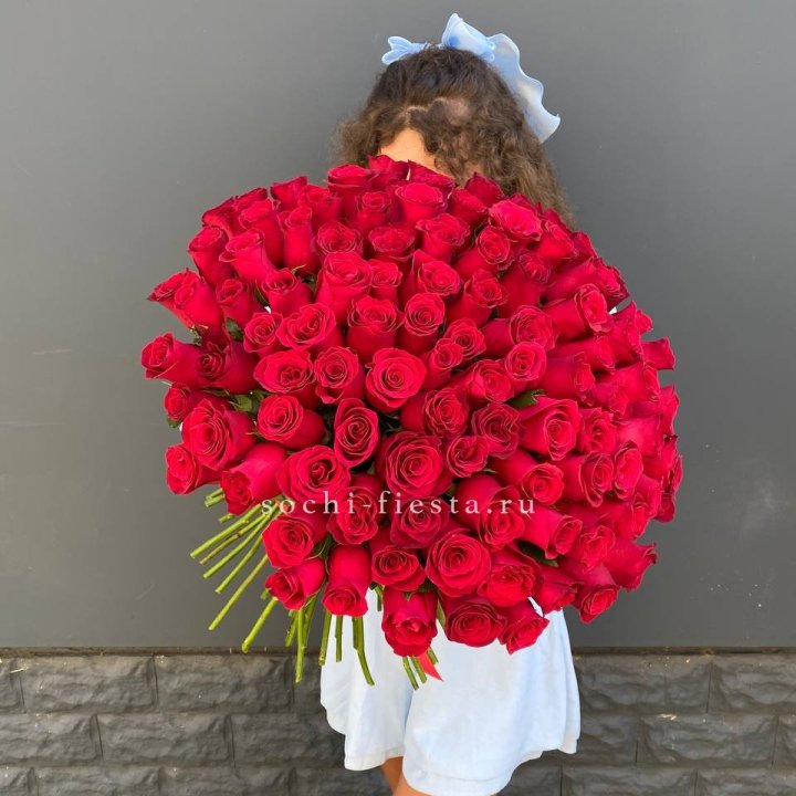 101 красная роза в Кемерово